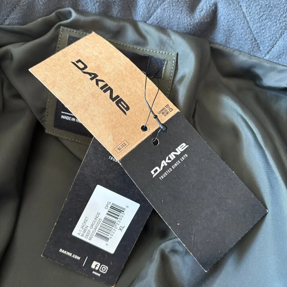 Dakine A-1 XL Deep Grounds Green Waterproof Ski Snow Jacket NWT